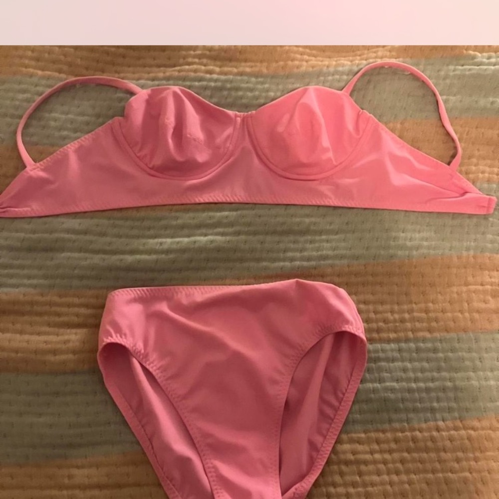 Norma Kamali Pink bikini set